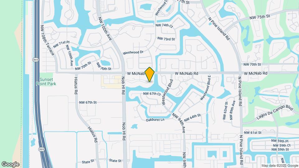 9676 W McNab Rd, Unit 110 Map and Location Details