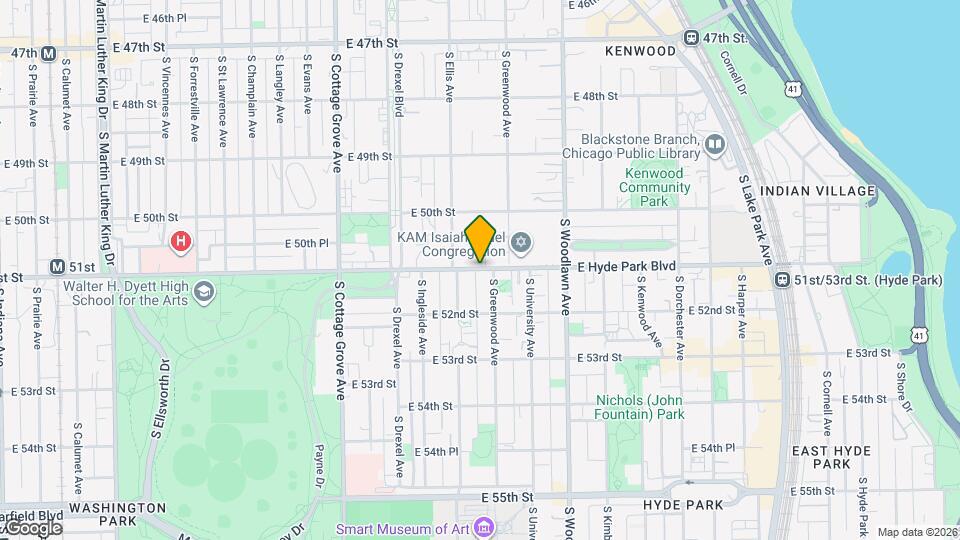 1025 E Hyde Park Blvd, Unit 2s Mapa y Detalles de la Ubicación