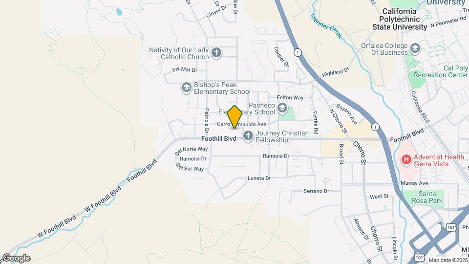 270 Foothill Blvd Map and Location Details