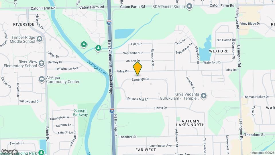 3805 Landings Rd Map and Location Details