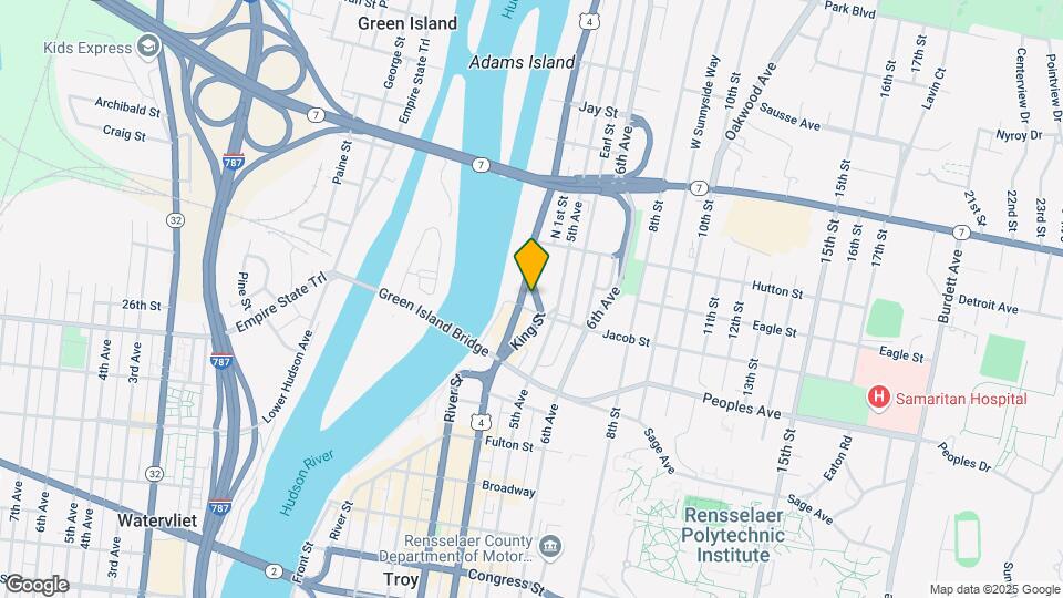 444 River Lofts Mapa y Detalles de la Ubicación