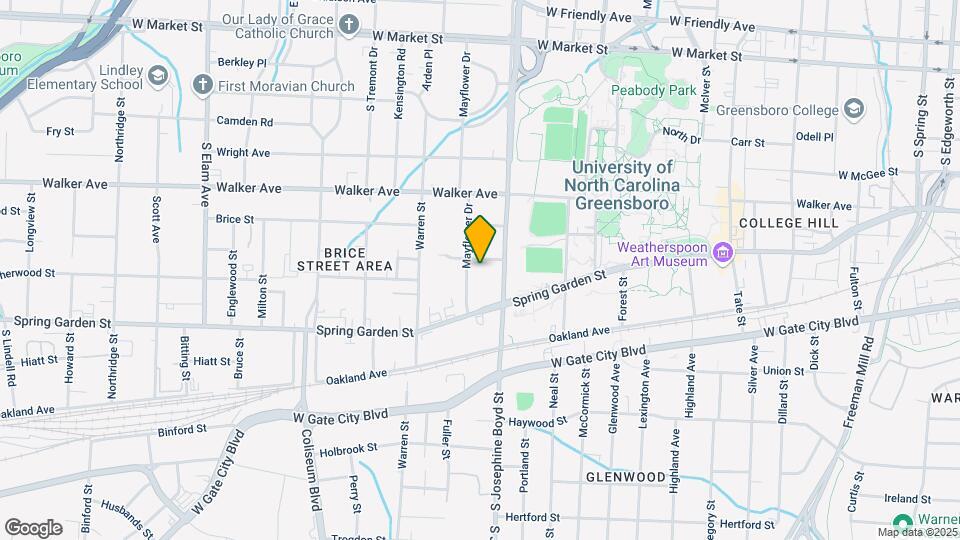 1609 Cobb St Map and Location Details