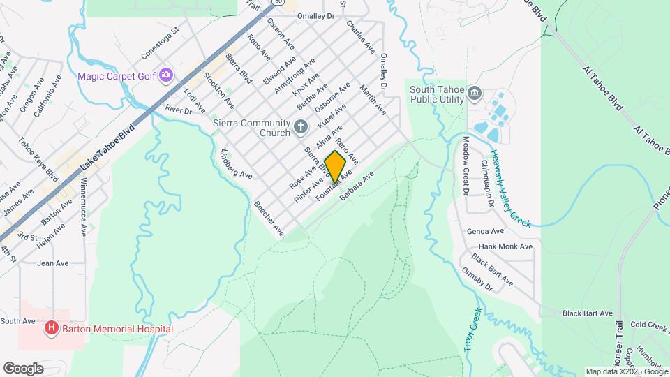 1256 Sierra Blvd Map and Location Details