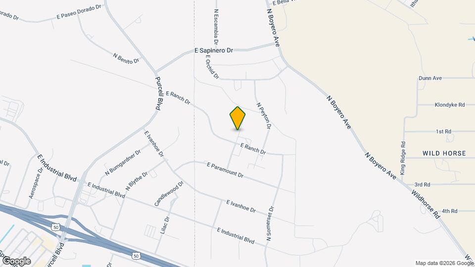 265 N Paramount Ln Map and Location Details