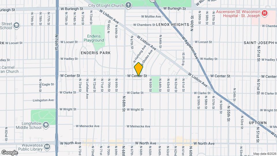 6615 W Center St Mapa y Detalles de la Ubicación