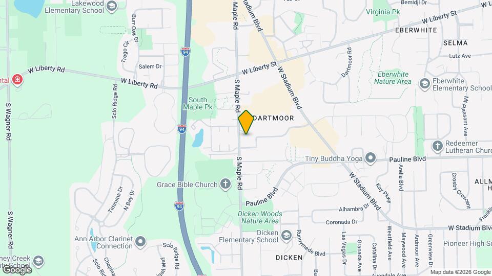 2166 Pennsylvania Ave Map and Location Details