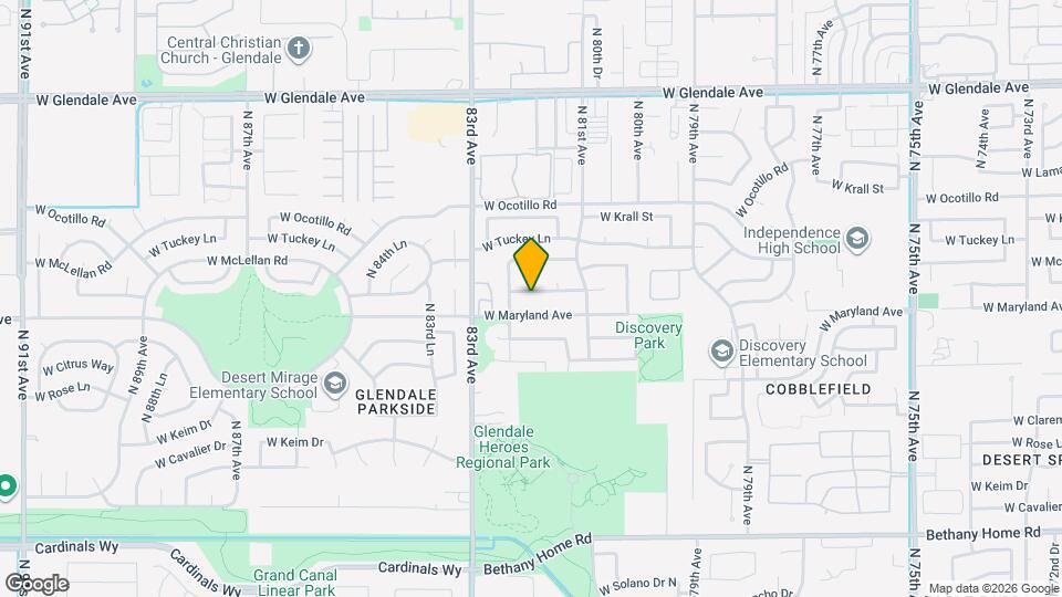 8151 W Sierra Vista Dr Map and Location Details