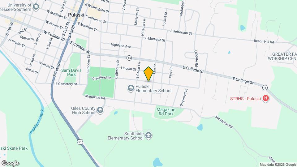 637 Cleveland St Mapa y Detalles de la Ubicación