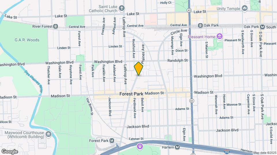 300 Des Plaines Ave Mapa y Detalles de la Ubicación