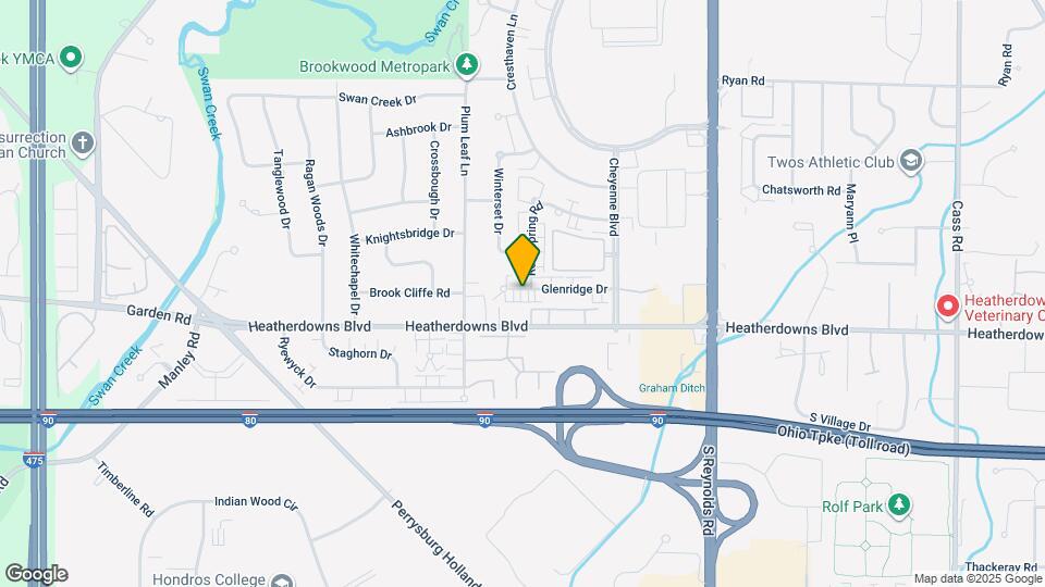 5507 Glenridge Dr Map and Location Details