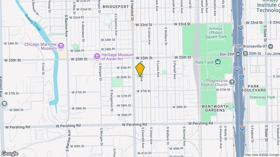 3612 S Emerald Ave Map and Location Details