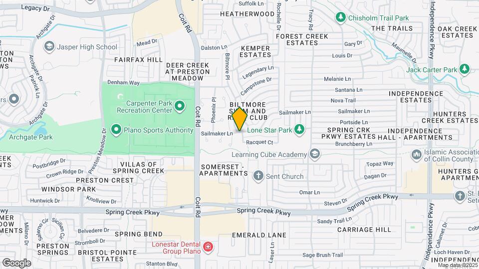 3740 Racquet Ct Map and Location Details