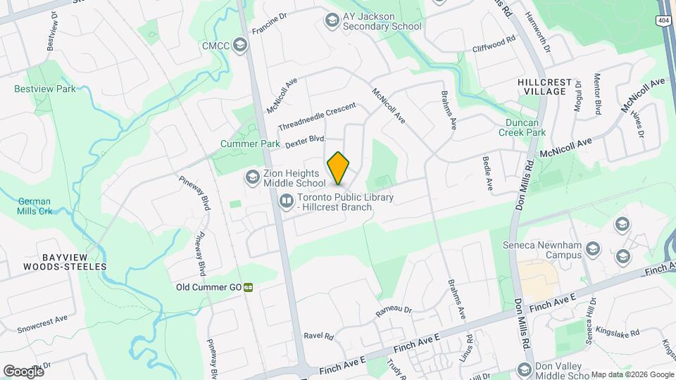 62 Cresthaven Dr Map and Location Details