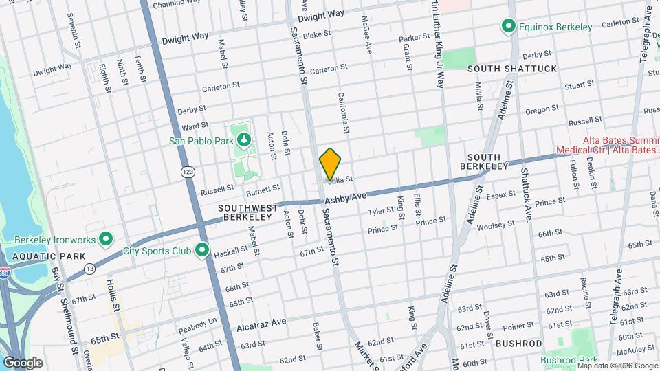 1512 Julia St Map and Location Details