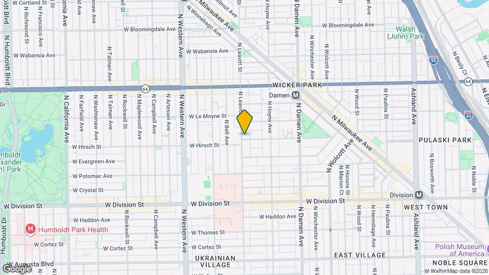 1413 N Leavitt St Map and Location Details