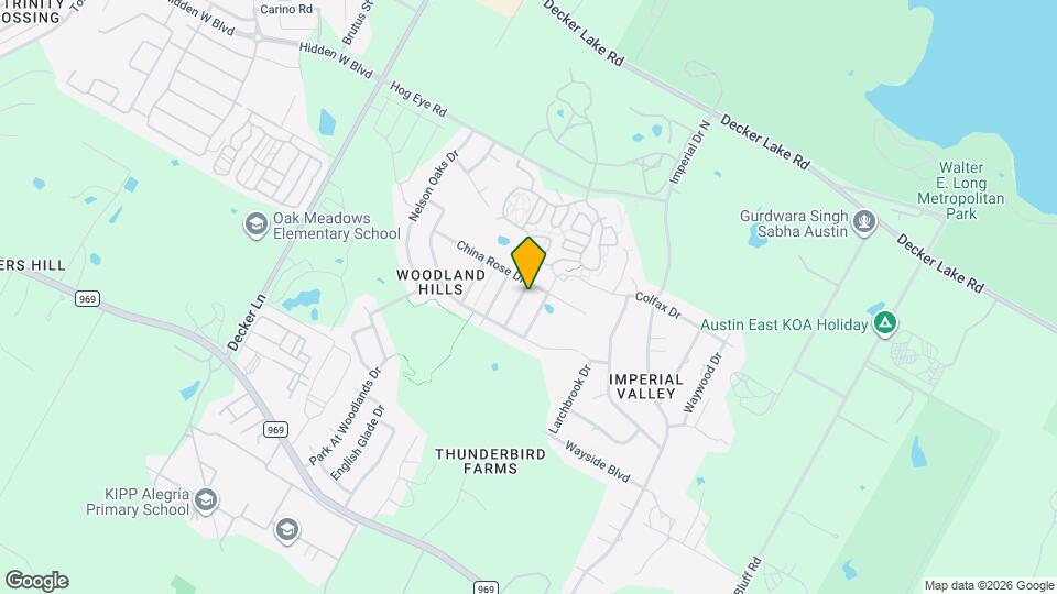 5813 Knoll Pines Pass Map and Location Details