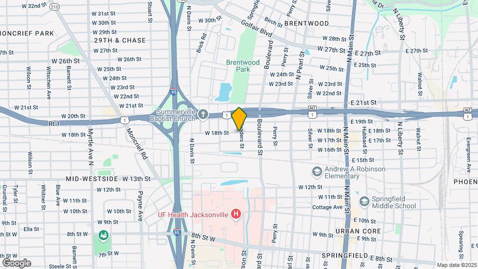 610 W 18th St Map and Location Details