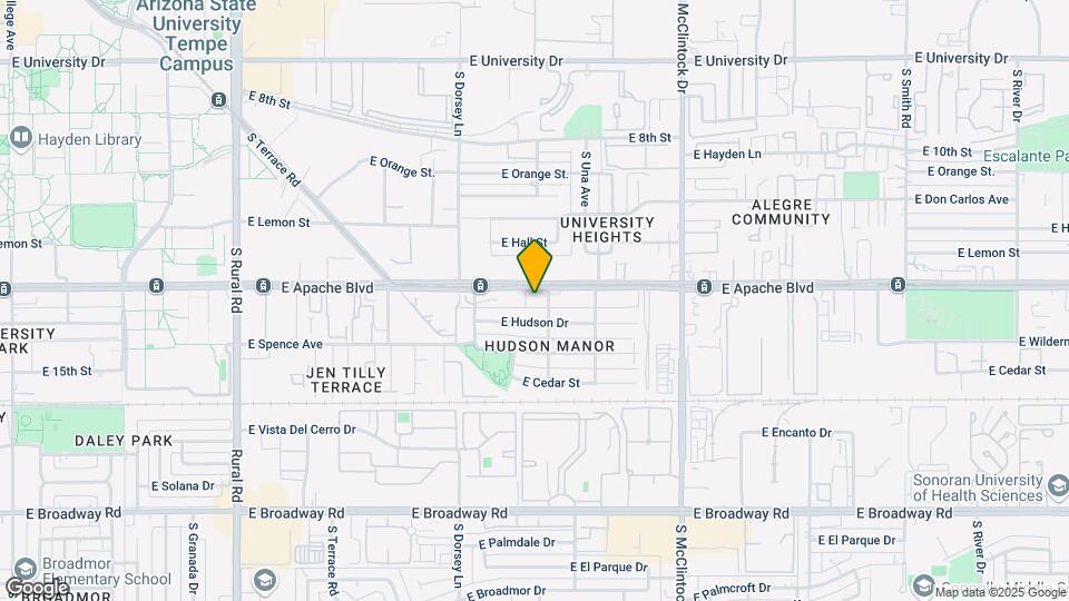 Tempe Arizona Apartments Map and Location Details