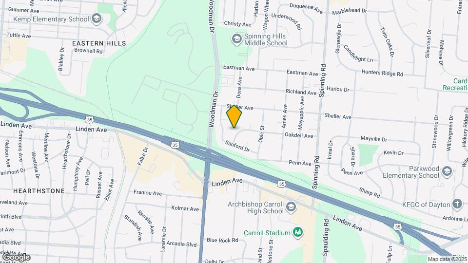 4127 Oakdell Ave Map and Location Details