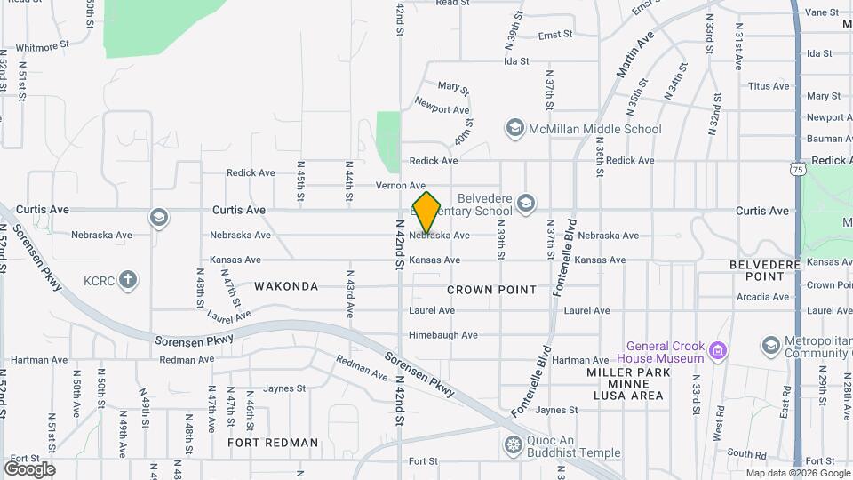 4025 Nebraska Ave Map and Location Details