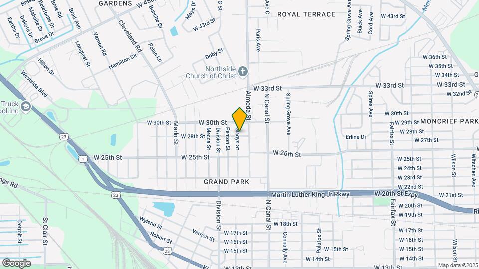 3803 Gladys St Map and Location Details