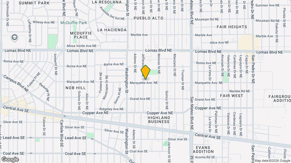 4707 Marquette Ave NE Mapa y Detalles de la Ubicación