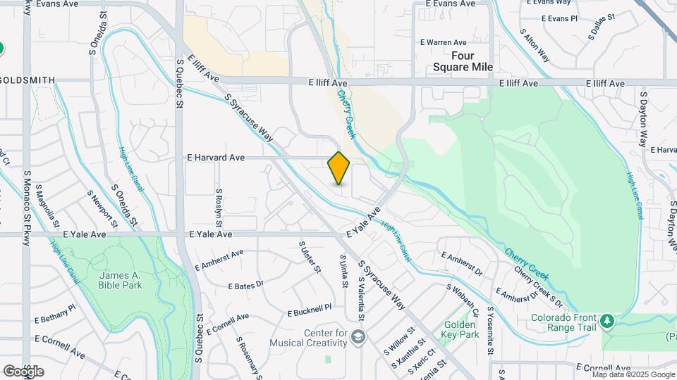 8186 E Harvard Cir Map and Location Details