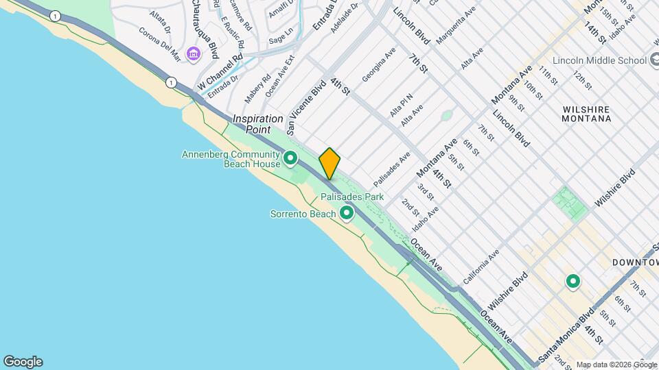 501 Palisades Beach Rd Map and Location Details