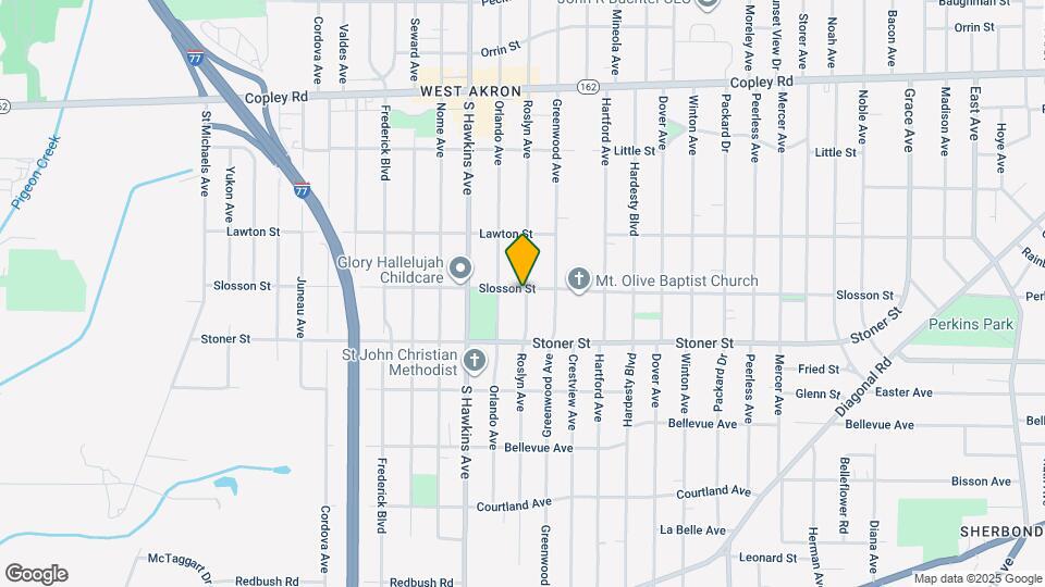 1114 Roslyn Ave Map and Location Details