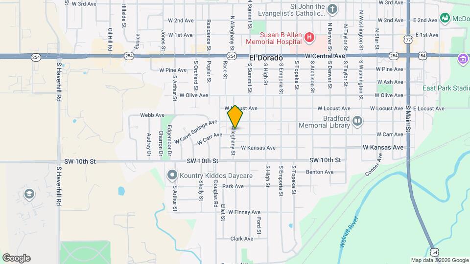 624 S Alleghany St Mapa y Detalles de la Ubicación