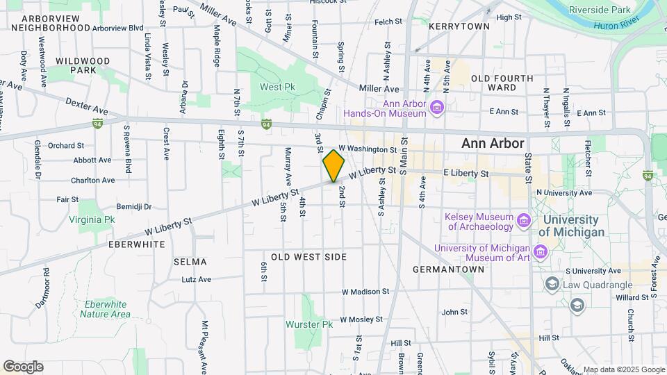 413 W Liberty St Map and Location Details