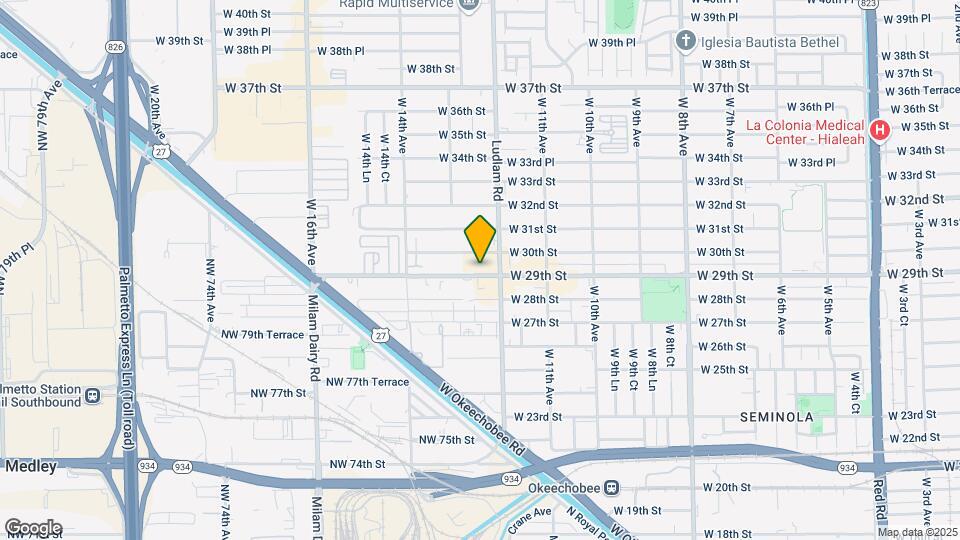 1255 SW 29th St Map and Location Details
