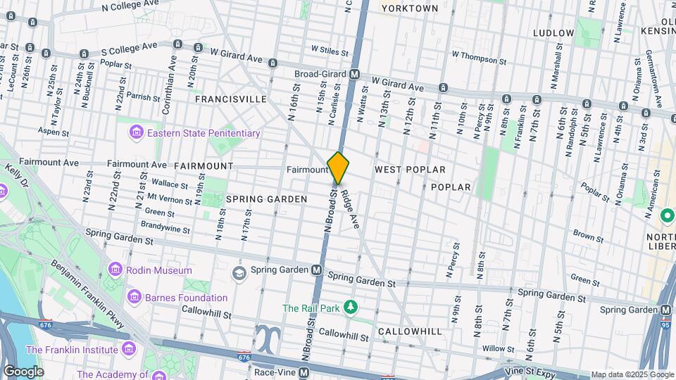 689 N Broad St Map and Location Details