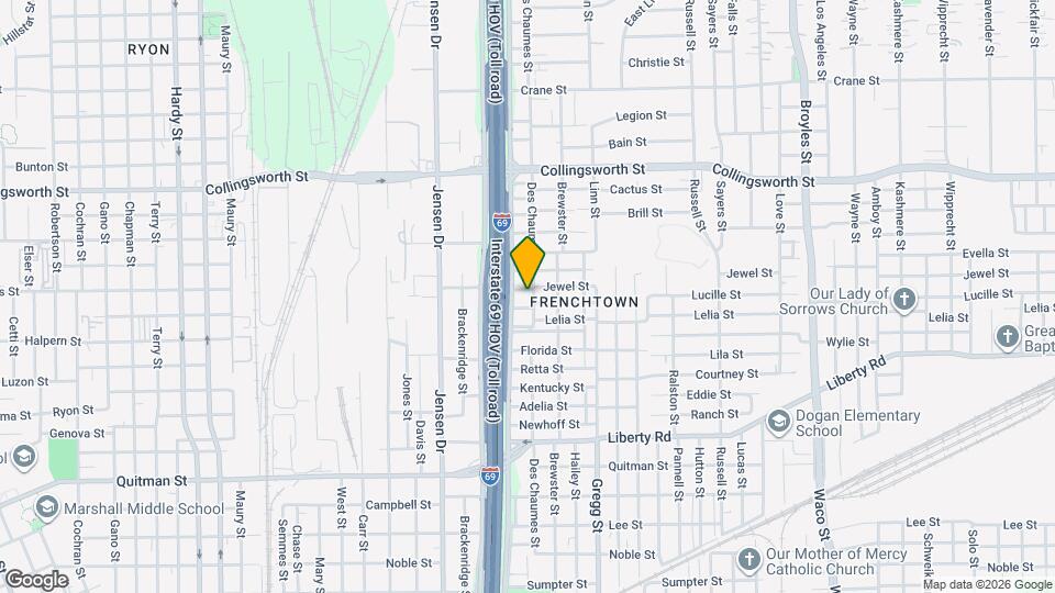 3020 Jewel St Map and Location Details