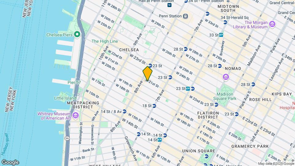 252 W 21st St Mapa y Detalles de la Ubicación