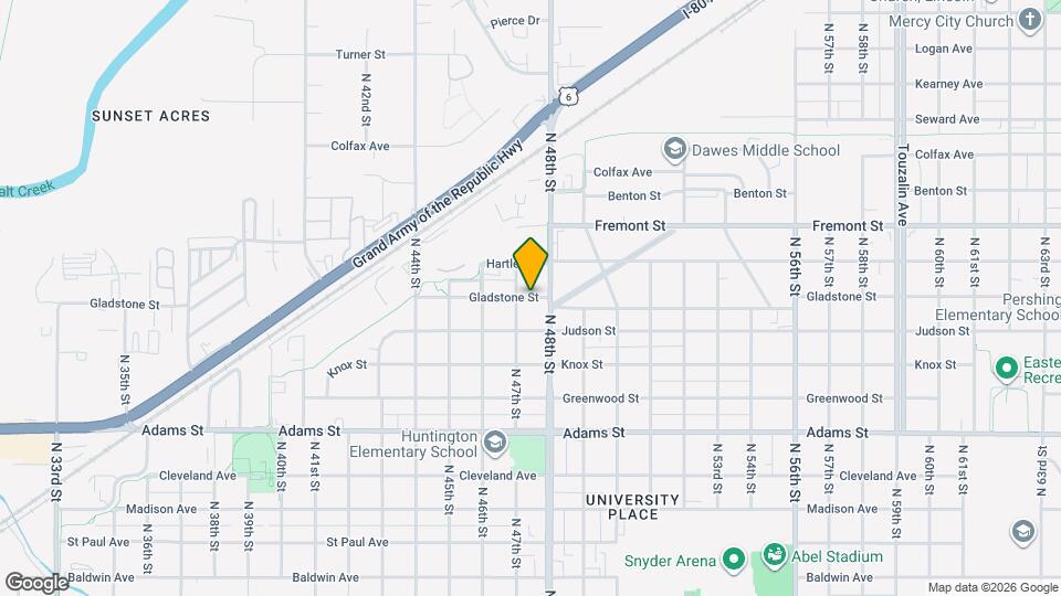 4717 Gladstone St Map and Location Details