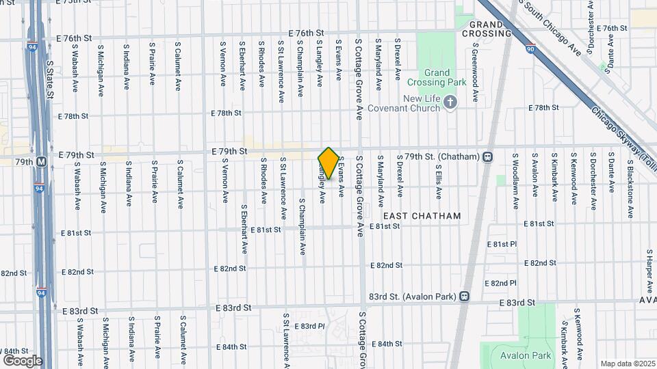 708 E 80th St Map and Location Details