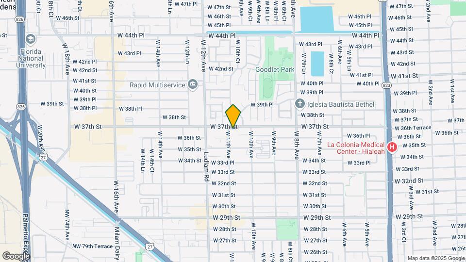 3675 W 11th Ave Map and Location Details