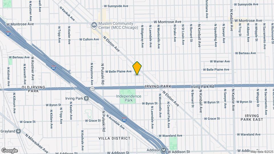 4037 N Hamlin Ave Map and Location Details