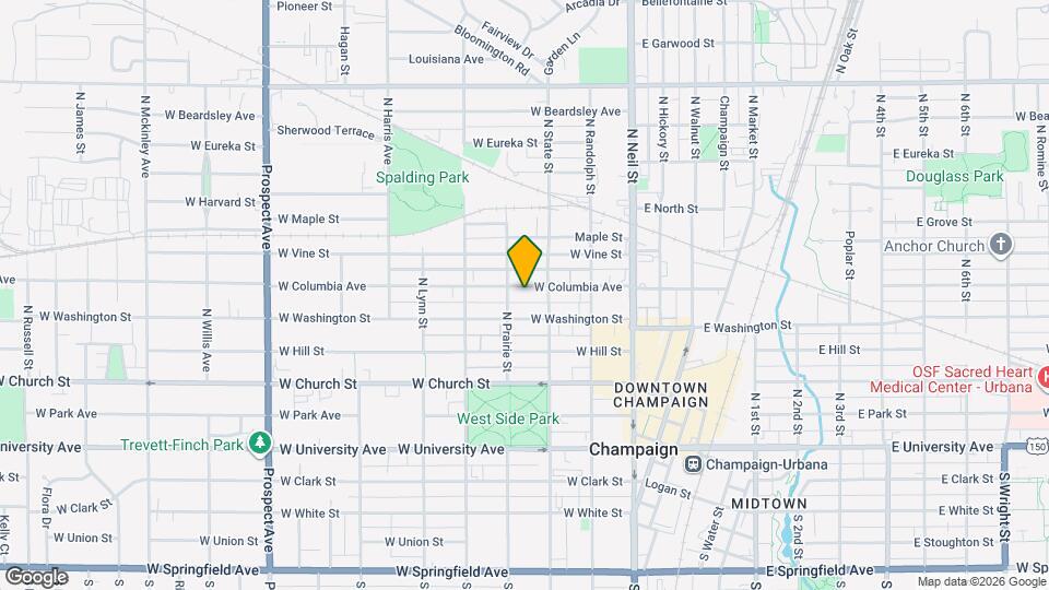 307 W Columbia Ave Map and Location Details