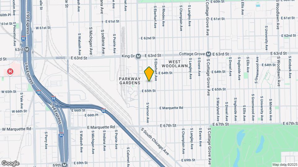 6433 S Vernon Ave Map and Location Details