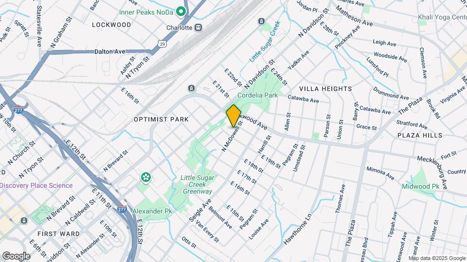 1613 N McDowell St, Unit 2154 Map and Location Details