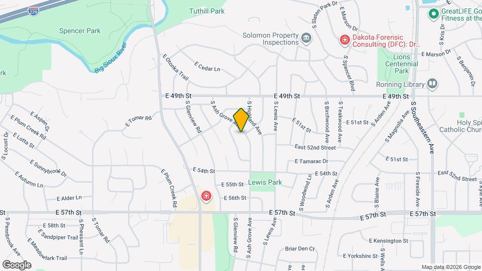 4325 S Ash Grove Ave Map and Location Details