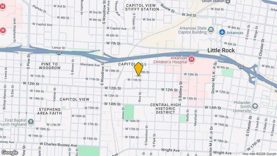 1018 Rice St Map and Location Details