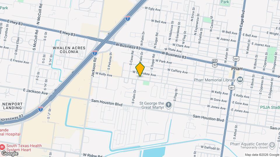 303 S Palm Dr Map and Location Details