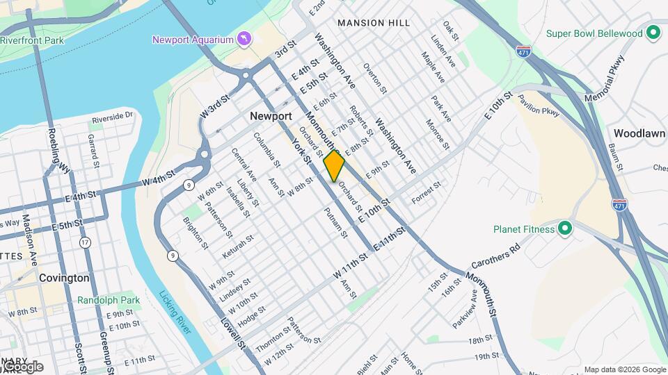 835 York St Map and Location Details