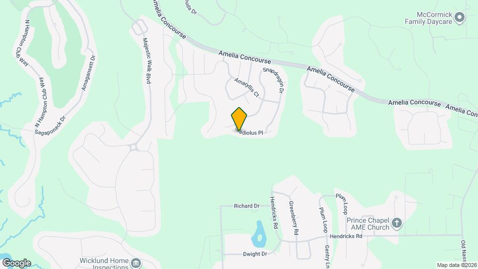 95109 Gladiolus Pl Mapa y Detalles de la Ubicación