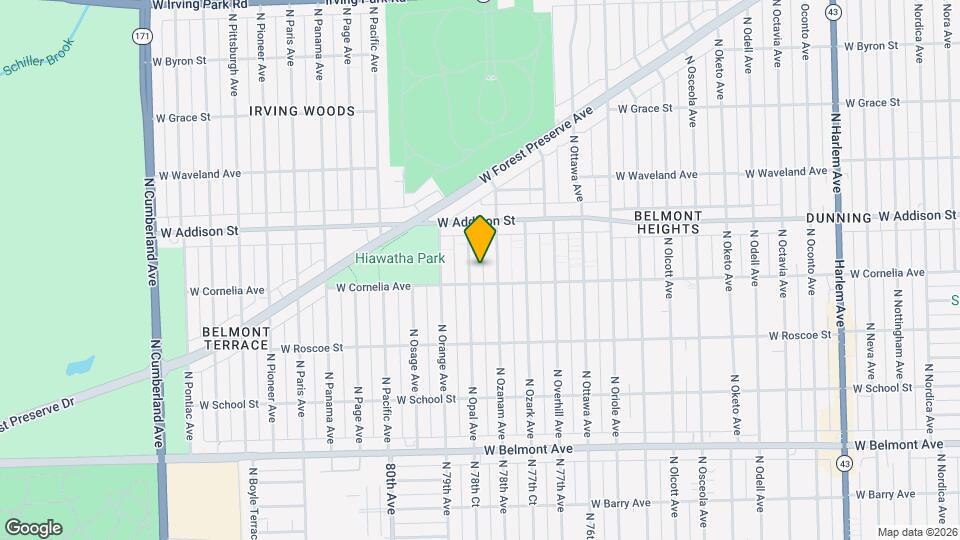 3519 N Opal Ave Map and Location Details