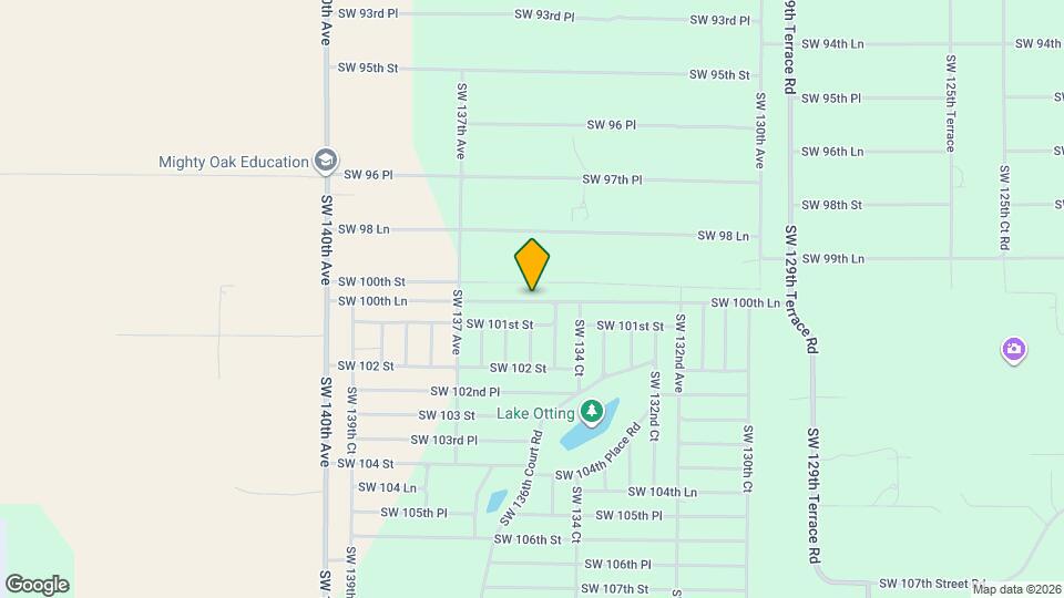 13527 SW 100th Ln Mapa y Detalles de la Ubicación