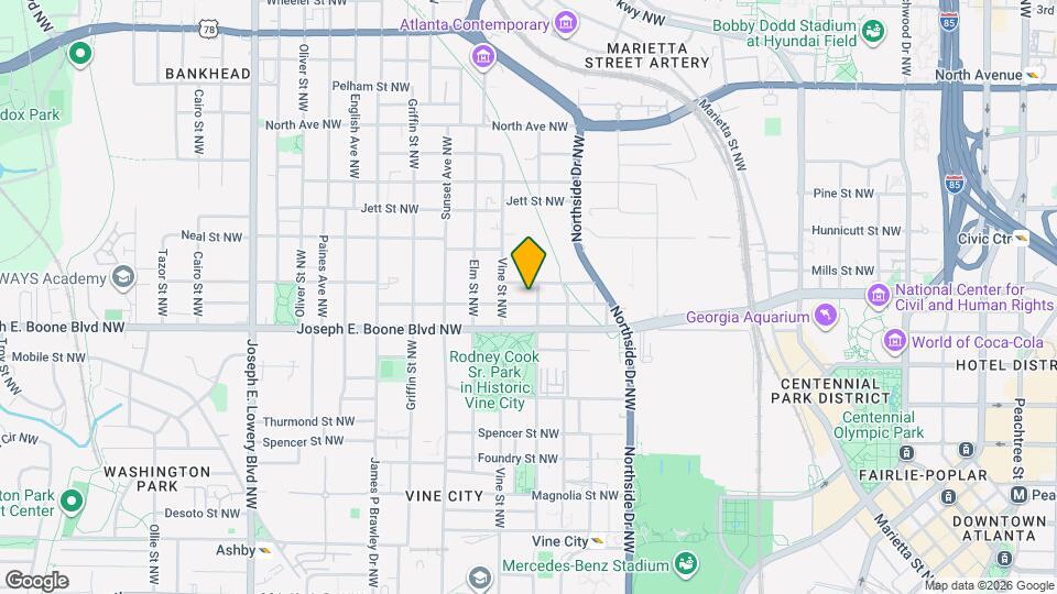 585 Jones Ave NW Map and Location Details
